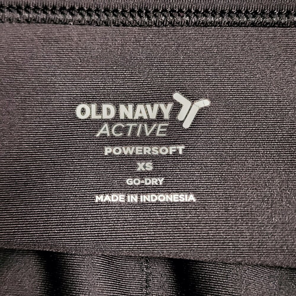 Old Navy Dress Womens Size XS Solid All Black Go Dry Active Powersoft w Shorts - Picture 4 of 5